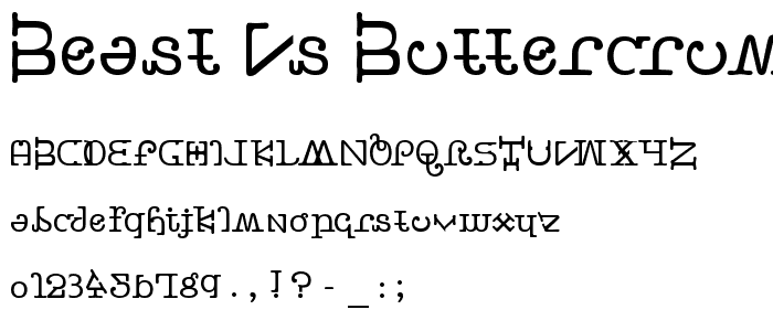 Beast vs Buttercrumb font